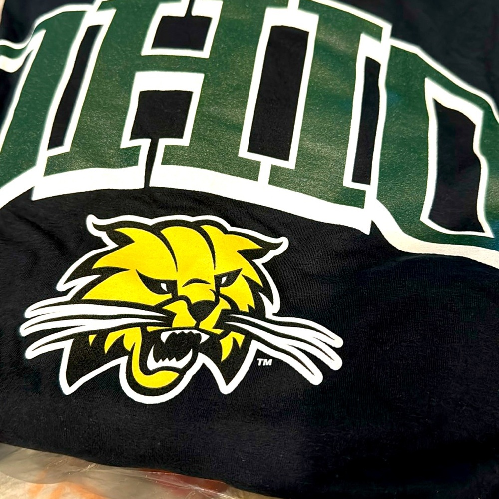 New Ohio University black long sleeve tee